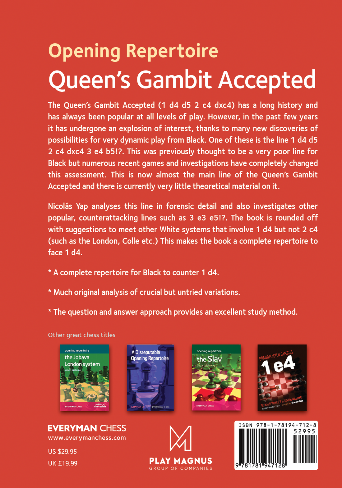 PRE-ORDER - Opening Repertoire - Queen's Gambit Accepted